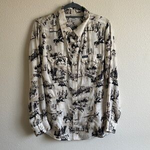 Wrangler Retro Cream and Black Graphic Shirt